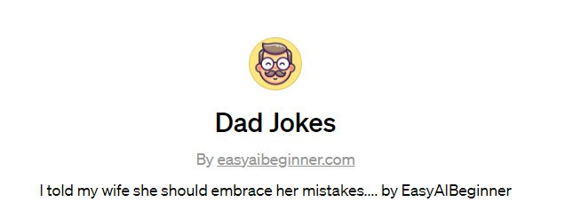 Dad Jokes GPT by EasyAIBeginner Header Image
